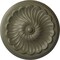 Ekena Millwork Flower Spiral Ceiling Medallion (Fits Canopies up to 2"), 12 1/4"OD x 2 1/4"P, Spartan Stone CM12FLSSF - alternate 1